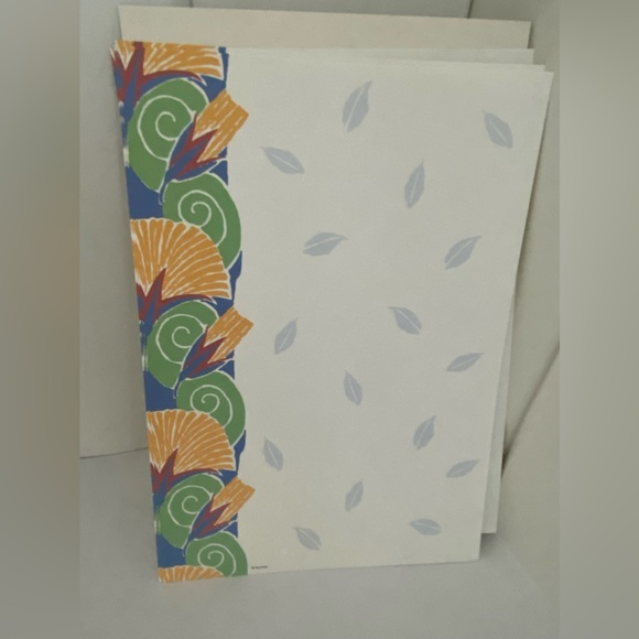 90s vintage paper Sunrise Stationery Folio
Folder 16 sheet pages 10 envelope SET - Picture 6 of 7